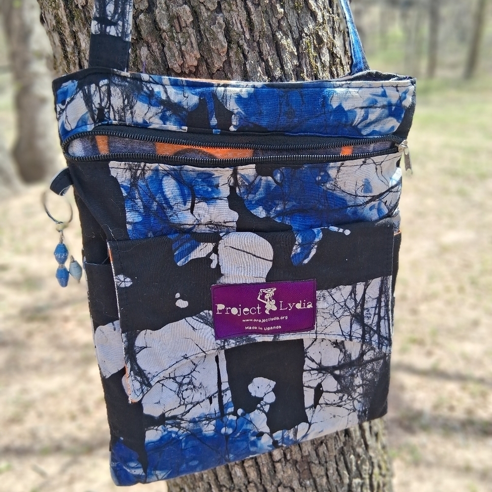 Blue and Black Project Lydia Crossbody